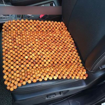 【四方單片坐墊-花梨木/香樟木-45*45cm-1片/組】花梨木/香樟木木珠坐墊透氣辦公通用-527009