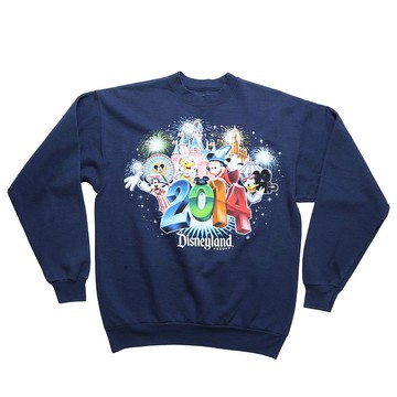 迪士尼城堡藏青色衛衣 大學T 古著衛衣