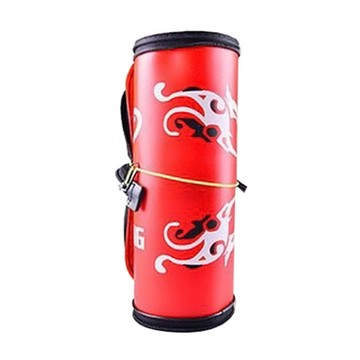 台灣 JiNDO 超輕量 可捲式 收納竿袋  125 x 12cm  紅色Black