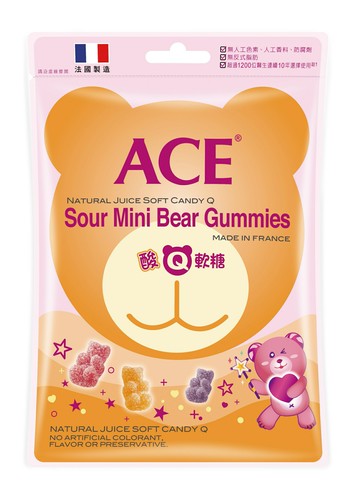 現貨*ACE 水果Q 字母Q 無糖Q軟糖 48G 比利時原裝進口 全新效期