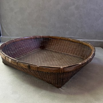 【瑕疵品】古民具 農具 一閒張材料 復古篩簍子
