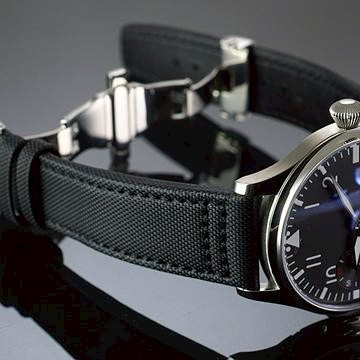 全新 IWC 萬國錶代用進口高級強化纖維雙向摺疊扣錶帶 (22mm.21mm.20mm)