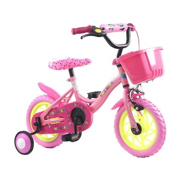 小飛俠兒童腳踏車 + 前籃  粉紅色  1個