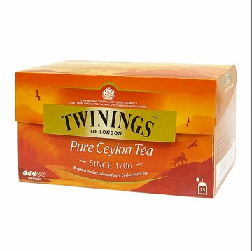 英國唐寧茶 twinings-極品錫蘭茶包 pure ceylon tea 2g*25入/盒