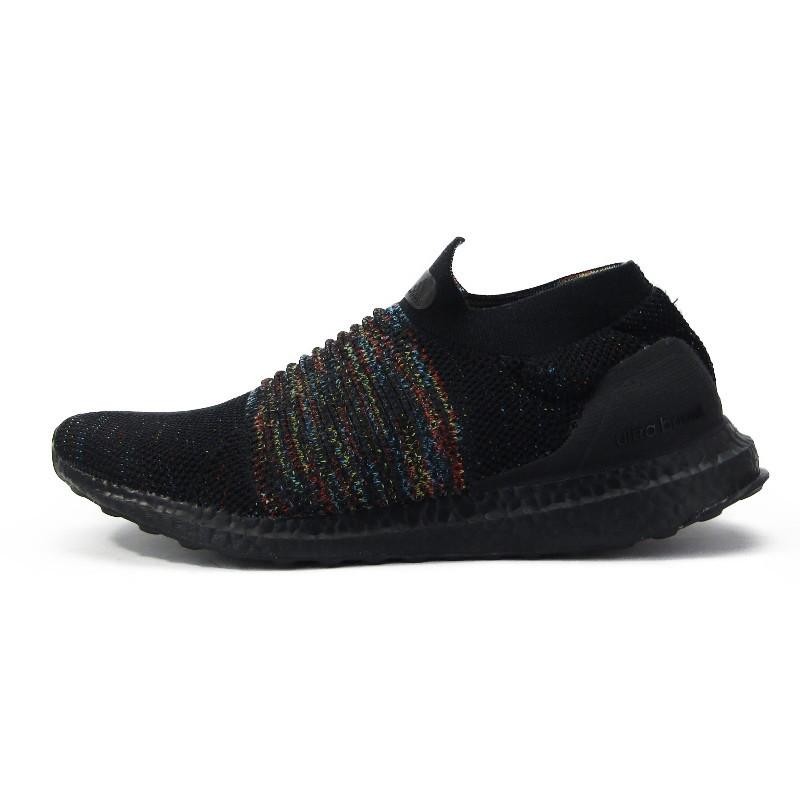 Adidas ultra boost 2025 laceless black rainbow