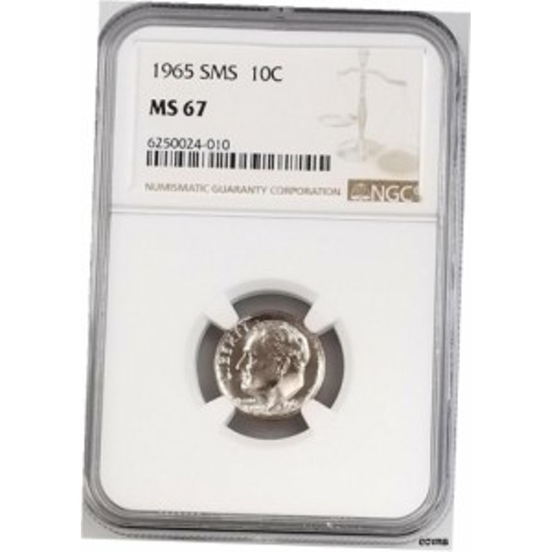 品質保証書付】 アンティークコイン NGC PCGS 1965 SMSルーズベルト