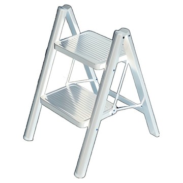 YOYOKI 樂活家歐式花架梯 2層 白色  1個  56 x 42 x 60cm