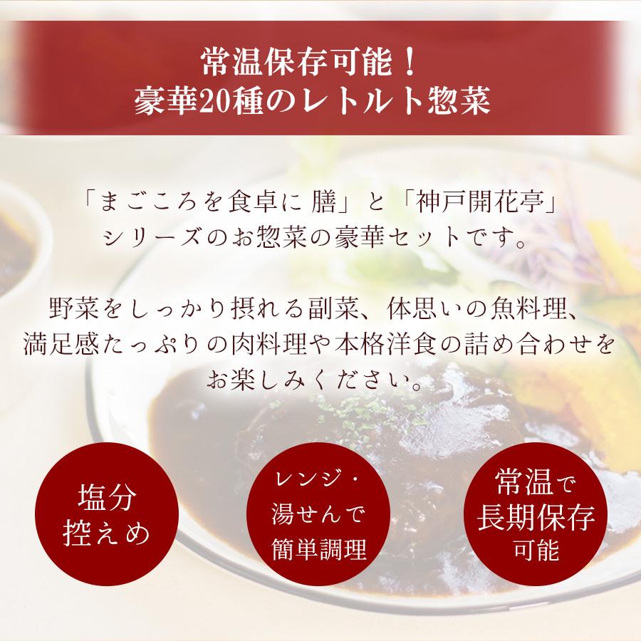 レトルト食品 惣菜セット 20種詰め合わせセット 常温保存食 和食 洋食 おかず 取り寄せ ギフト