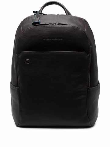 PIQUADRO - square laptop backpack - men - Leather - One Size - Brown