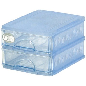 JUSKU 佳斯捷 NO.8699-2L 彩色精靈二層收藏盒/收納盒 13x16.8x10cm