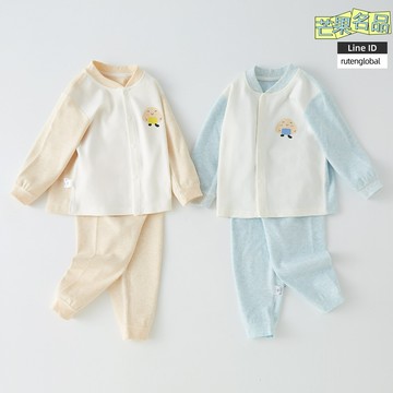 【A類全棉】嬰兒秋衣套裝 寶寶內衣 兒童睡衣 秋衣秋褲 保暖內衣 新生兒衣服 無骨縫製 親膚透氣 四季可穿 0-3歲適用
