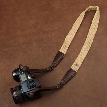 cam-in 相機背帶復古掛脖文藝掛繩編織可調微單單反數碼斜挎肩帶