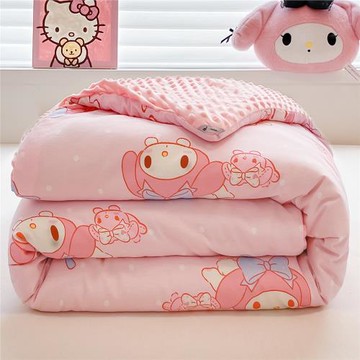 美樂蒂兒童卡通豆豆被子2025新款加厚純棉春秋被芯寶寶冬被小被子