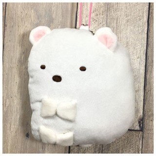 大賀屋 角落生物 零錢包 錢包 絨毛 吊飾 掛飾 金屬扣 口金包 白熊 角落小夥伴 日貨 正版 授權 J00012585
