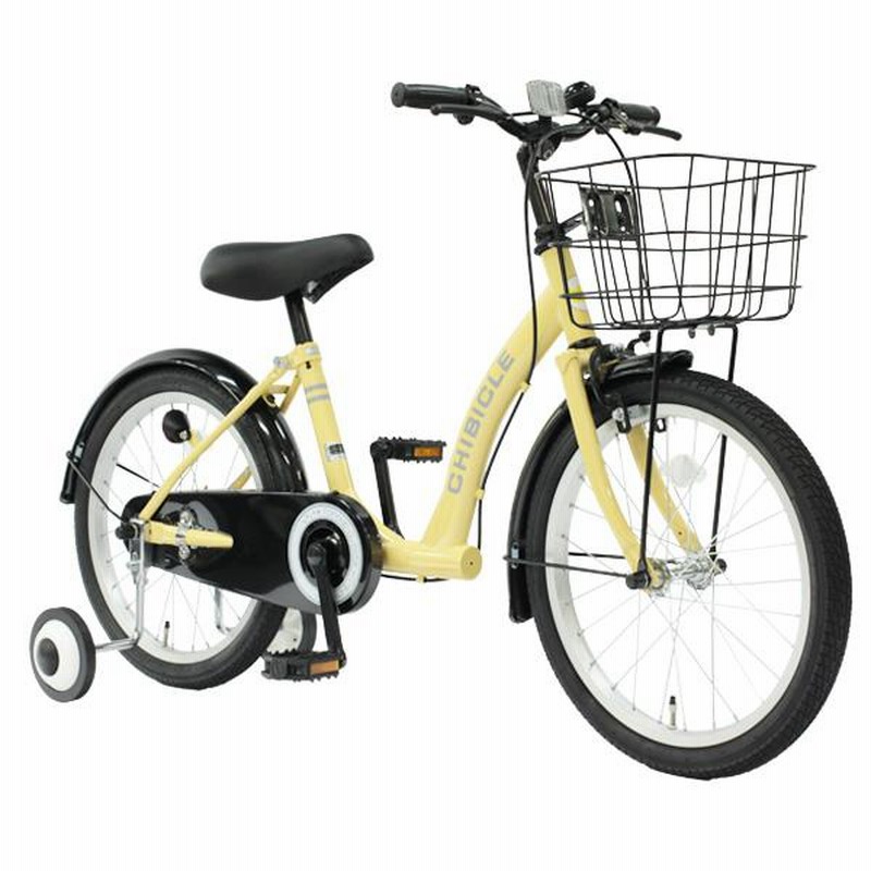 チビ助　18インチ左後 子供用 自転車 子供用自転車 18インチ 補助輪付き 幼児用 キッズ