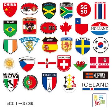 歐美潮流日默瓦風復古文藝旅行箱貼個性網紅行李箱貼紙滑板防水貼