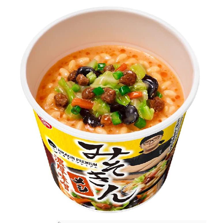 HIKAKIN PREMIUM カップ麺 みそきん濃厚味噌ラーメン 2個 みそきん 濃厚味噌メシ 2個 計4個セット ヒカキン セイキン