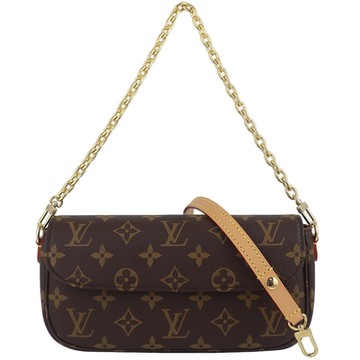 Louis Vuitton LV路易威登 M81911 Ivy Monogram 老花帆布兩用金鏈手拿/肩背包