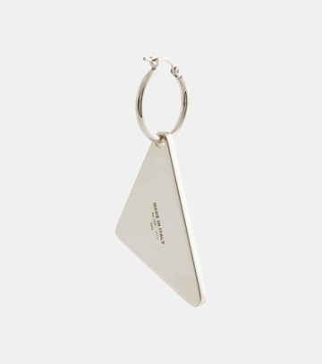 Prada Symbole logo sterling silver single earring