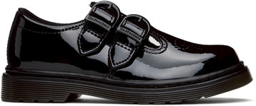 Dr. Martens 黑色 8065 Patent Lamper 儿童玛丽珍鞋