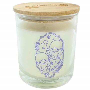 【震撼精品百貨】Little Twin Stars KiKi&LaLa_雙子星小天使~日本雙子星香氛蠟燭附木蓋-雞蛋花香*87986