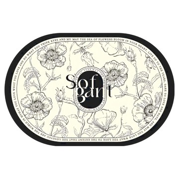 快豹 Dahy法式浴室門口地毯  60 × 40cm  法式07黑圓橢