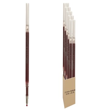 ZEBRA 斑馬牌 REQ5-R EQ-0.5 原子筆替芯  紅色  10支