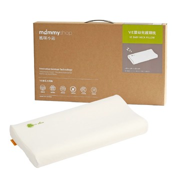 mammyshop 媽咪小站 VE 嬰幼兒護頸枕 2歲以上 適用體重12kg以上 390g  50 x 26 x 5.5cm  米白色