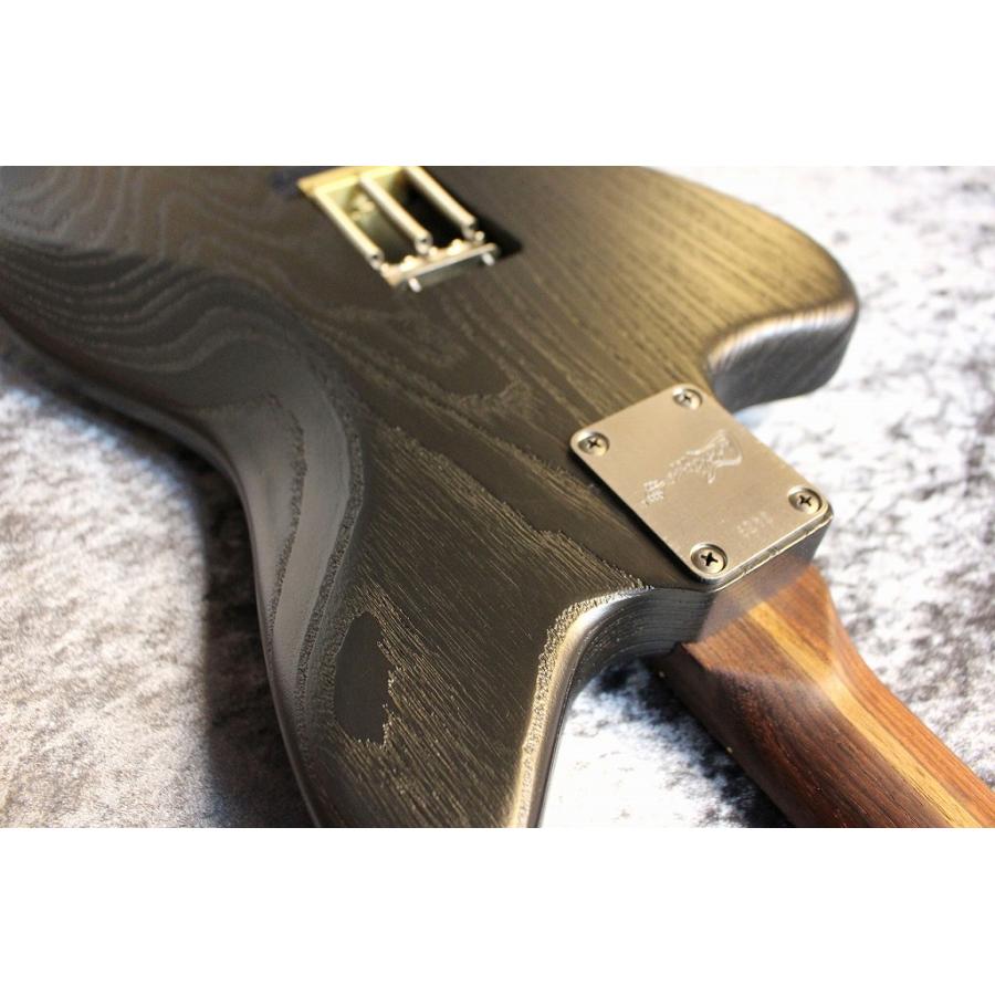 Luxxtone Guitars  Choppa J Custom Ash Rosewood Neck Textured Black  #0429