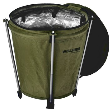 WellHike 玩客 可折疊收納儲物圓桶 320 x 235 x 360mm 20L 800g  1層  1個  軍綠色