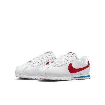 NIKE 耐吉 兒童款 KIDS CORTEZ GS 運動鞋 DM0950-115  白色 + 紅色  21cm