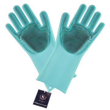 DING DONG PET 寵物除毛手套  藍綠色  1雙