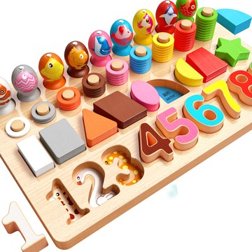 「愛思系列」 拼圖幼兒童1到3歲男孩女孩寶寶蒙氏早教益智啟蒙木質拼裝玩具