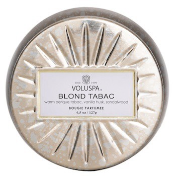 【Voluspa】迷你錫芳香蠟燭-Blond Tabac