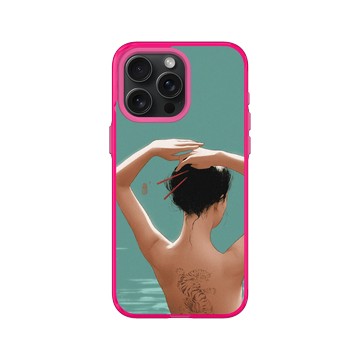 iPhone 15 Pro Max Clear 粉漾桃 - Janice Sung - Ren 純淨