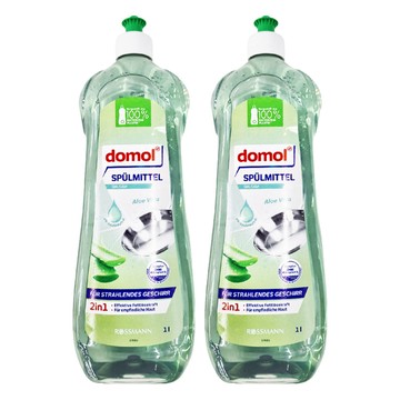 domol 多麗 中性5.5蘆薈洗碗精 2合1配方  1L  2瓶