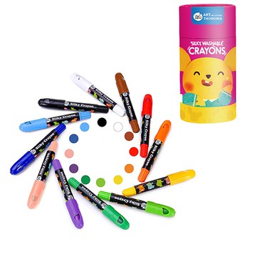 JarMelo 原創美玩 - 兒童絲滑蠟筆-12色