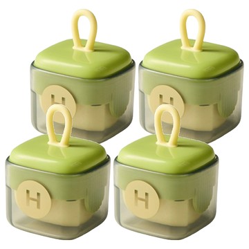 Reddot 紅點生活 可水洗便攜迷你黏毛器 嫩芽綠 寵物毛髮清潔 衣物除塵  4個