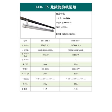 北歐軌道型T5 LED 全電壓 日光燈 4尺 替換式 白光 自然光 黃光角度可調款/吊線款