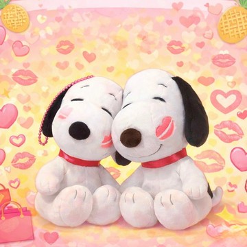 snoopy包包掛件 親親史努比吊飾 史努比 吊飾 唇印