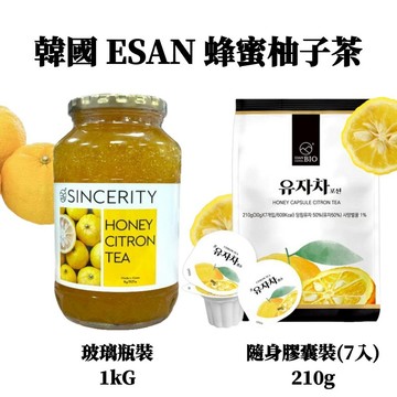 韓國 ESAN 蜂蜜柚子茶 瓶裝1KG l 隨身膠囊(7入)