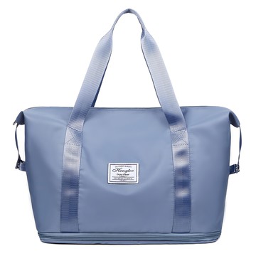 大容量旅行袋  40 x 20 x 32cm  藍色  1個