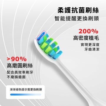 DALE磁懸浮聲波電動牙刷兩入組(附16隻刷頭)DL-5201
