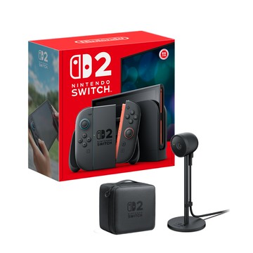 【預購】Nintendo Switch 2 主機 (台灣公司貨)+全套收納包+攝影機
