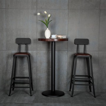 工業風吧臺椅高腳凳鐵藝簡約靠背吧凳桌椅現代高椅子酒吧椅高腳椅 z8091