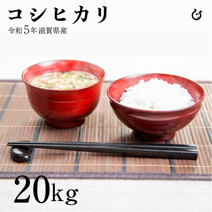 新米 コシヒカリ 白米 玄米 20kg 令和5年 滋賀県産 米 お米 環境こだわり米 送料無料 100