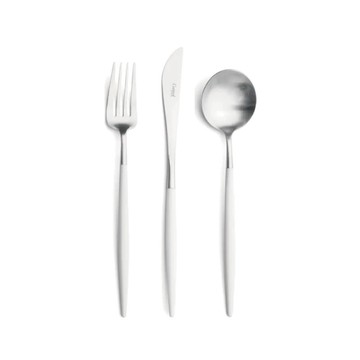 葡萄牙Cutipol GOA系列白柄主餐三件組(刀叉匙)