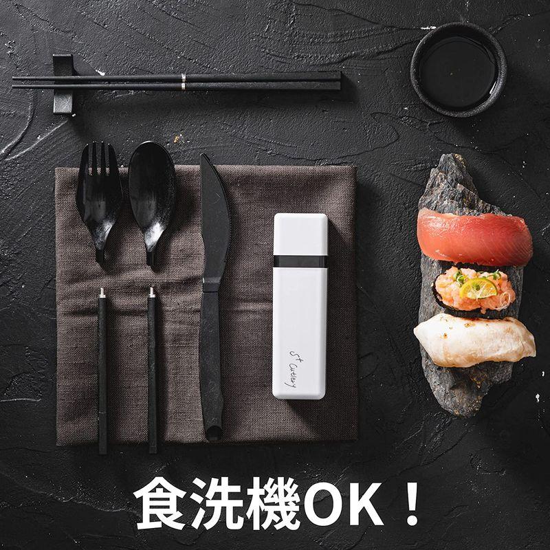 S Cutlery カトラリーセット ピンク 5点セット ナイフ スプーン フォーク 箸 箸置き キャンプ 収納