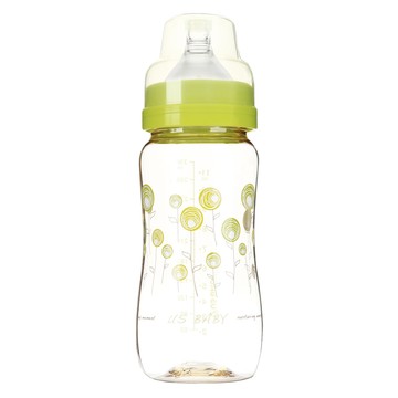US baby 優生 真母感PPSU奶瓶寬口  330ml  顏色隨機  1個