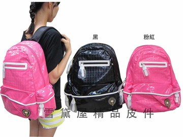 限時 滿3千賺10%點數↘ | ~雪黛屋~OXFORD 後背包 英國牛津大學 經典後背包 亮皮防水透氣放A4資料夾14吋電腦外出上學休閒HOX055